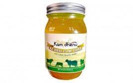 Divya Kamdhenu A2 Desi Cow Ghee   Glass Jar  1 litre